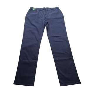 NWT Banana Republic Blue 5 Pocket Pant Mens 38x32 Stretch Cotton Slim Fit Chino
